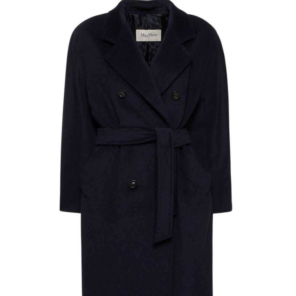 NWT Max Mara Madame 101801 Ultramarine / Navy Coat US 6 / IT 40